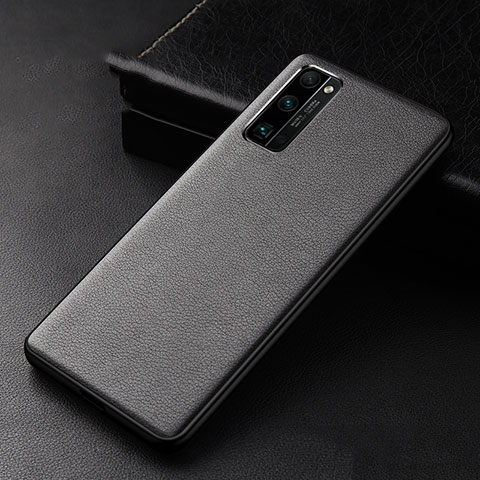 Funda Lujo Cuero Carcasa para Huawei Honor 30 Pro Negro