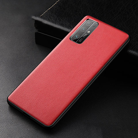 Funda Lujo Cuero Carcasa para Huawei Honor 30 Rojo