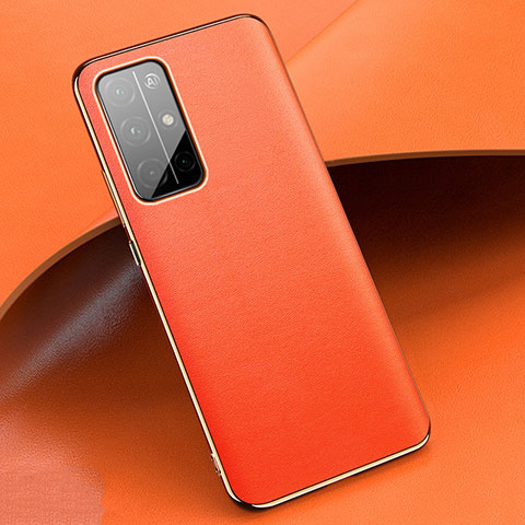 Funda Lujo Cuero Carcasa para Huawei Honor 30S Naranja