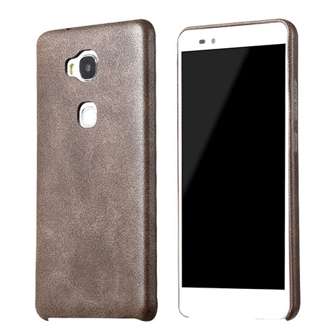 Funda Lujo Cuero Carcasa para Huawei Honor Play 5X Marron