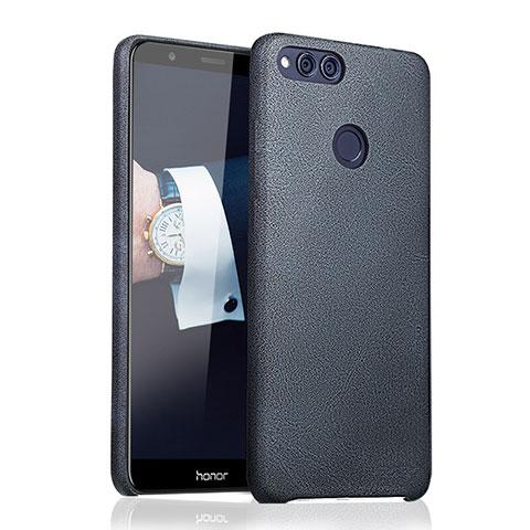 Funda Lujo Cuero Carcasa para Huawei Honor Play 7X Azul