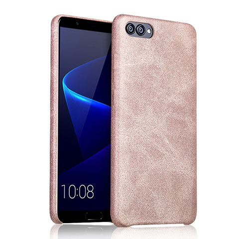 Funda Lujo Cuero Carcasa para Huawei Honor View 10 Oro