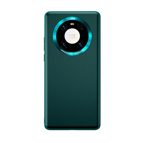 Funda Lujo Cuero Carcasa para Huawei Mate 40 Pro Cian