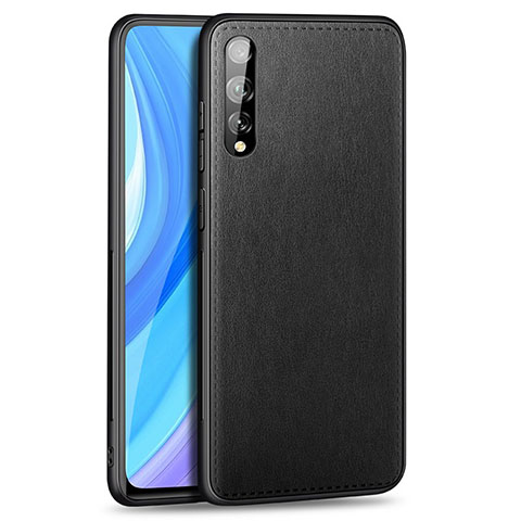 Funda Lujo Cuero Carcasa para Huawei P smart S Negro