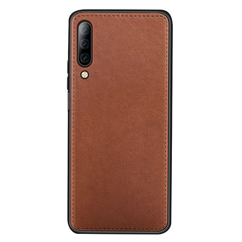 Funda Lujo Cuero Carcasa para Huawei Y9s Marron