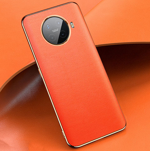 Funda Lujo Cuero Carcasa para Oppo Ace2 Naranja