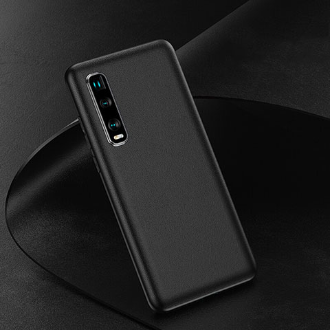 Funda Lujo Cuero Carcasa para Oppo Find X2 Pro Negro