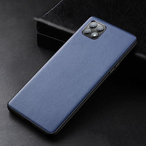 Funda Lujo Cuero Carcasa para Oppo Reno4 SE 5G Azul