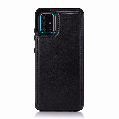 Funda Lujo Cuero Carcasa para Samsung Galaxy A51 5G Negro