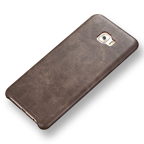 Funda Lujo Cuero Carcasa para Samsung Galaxy C5 Pro C5010 Marron