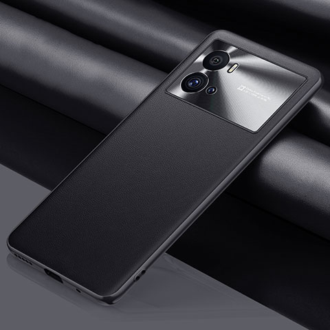 Funda Lujo Cuero Carcasa para Vivo iQOO 9 Pro 5G Negro