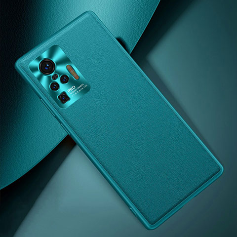 Funda Lujo Cuero Carcasa para Vivo X50 Pro 5G Verde