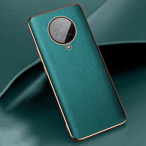 Funda Lujo Cuero Carcasa para Xiaomi Poco F2 Pro Verde