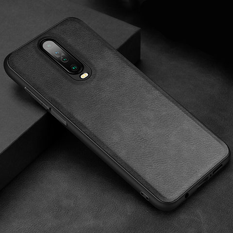 Funda Lujo Cuero Carcasa para Xiaomi Poco X2 Negro