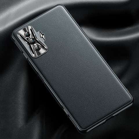 Funda Lujo Cuero Carcasa para Xiaomi Redmi K50 Gaming 5G Negro