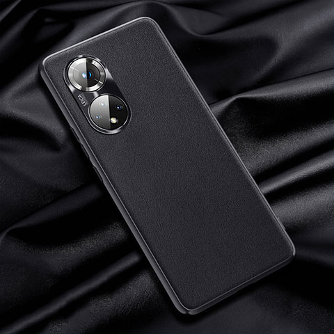 Funda Lujo Cuero Carcasa QK1 para Huawei Honor 50 5G Negro