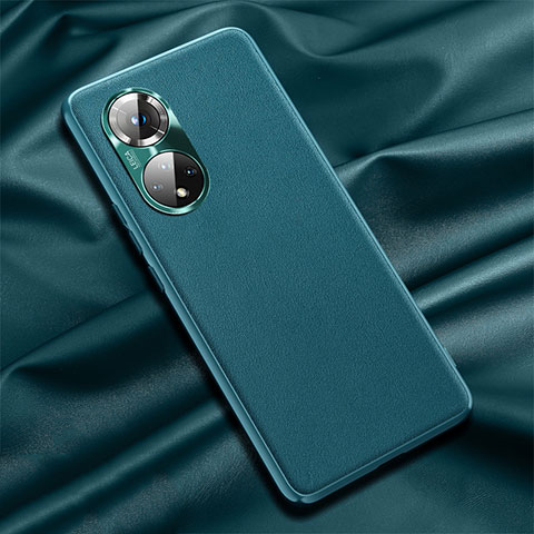 Funda Lujo Cuero Carcasa QK1 para Huawei Honor 50 5G Verde