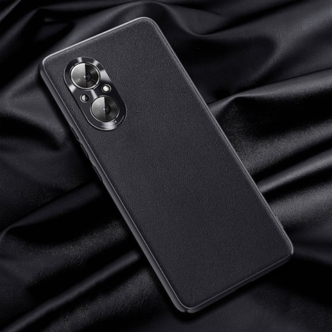 Funda Lujo Cuero Carcasa QK1 para Huawei Honor 50 SE 5G Negro