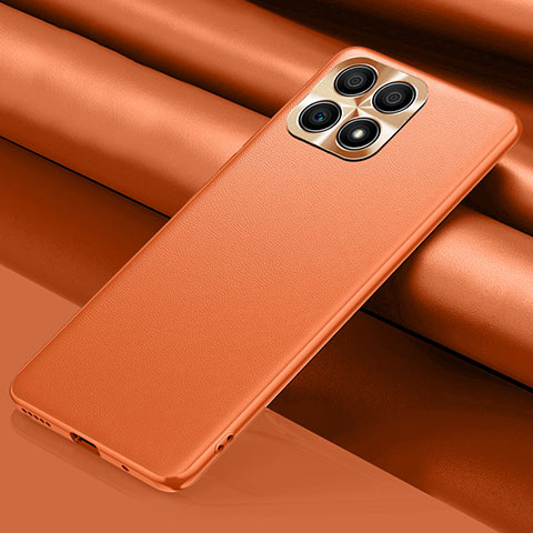 Funda Lujo Cuero Carcasa QK1 para Huawei Honor X30i Naranja