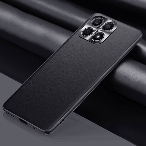 Funda Lujo Cuero Carcasa QK1 para Huawei Honor X30i Negro