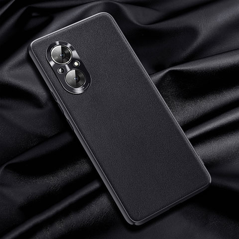 Funda Lujo Cuero Carcasa QK1 para Huawei Nova 9 SE Negro