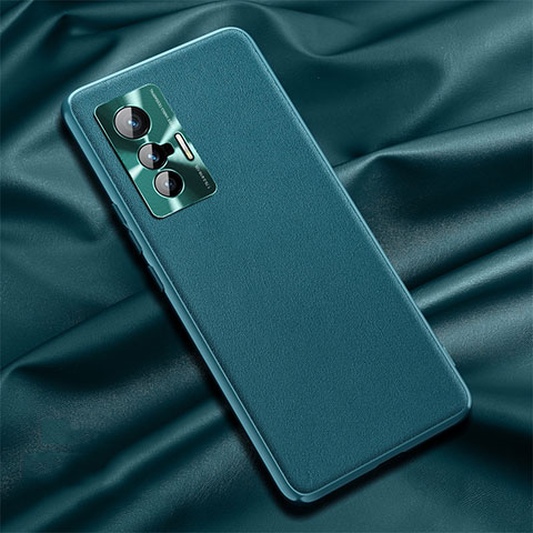 Funda Lujo Cuero Carcasa QK1 para Vivo X70t Verde