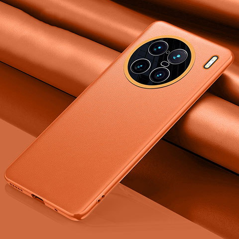 Funda Lujo Cuero Carcasa QK1 para Vivo X90 Pro+ Plus 5G Naranja