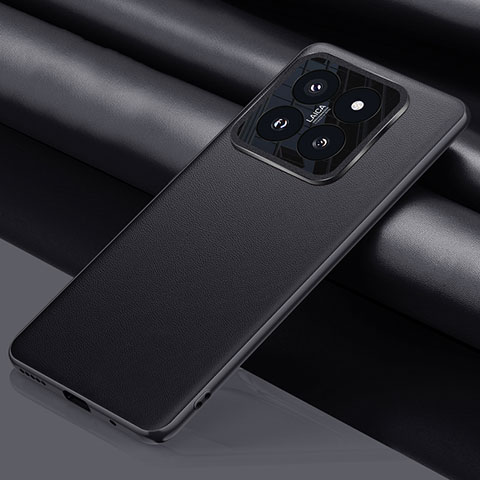 Funda Lujo Cuero Carcasa QK1 para Xiaomi Mi 14 5G Negro