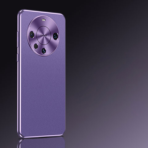 Funda Lujo Cuero Carcasa QK2 para Huawei Mate 60 Pro Morado