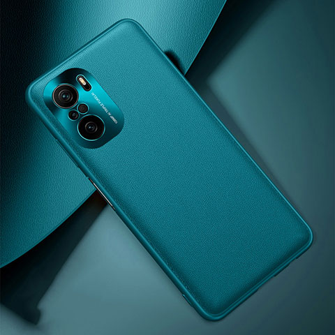 Funda Lujo Cuero Carcasa QK2 para Xiaomi Redmi K40 Pro 5G Verde