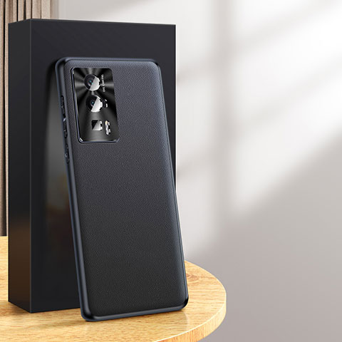 Funda Lujo Cuero Carcasa QK2 para Xiaomi Redmi K60 5G Negro