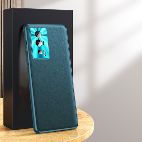 Funda Lujo Cuero Carcasa QK2 para Xiaomi Redmi K60 Pro 5G Verde