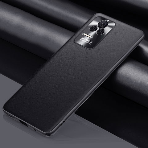 Funda Lujo Cuero Carcasa QK3 para Xiaomi Redmi K50 5G Negro