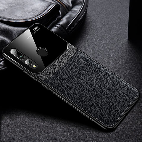 Funda Lujo Cuero Carcasa R01 para Huawei Honor 10i Negro