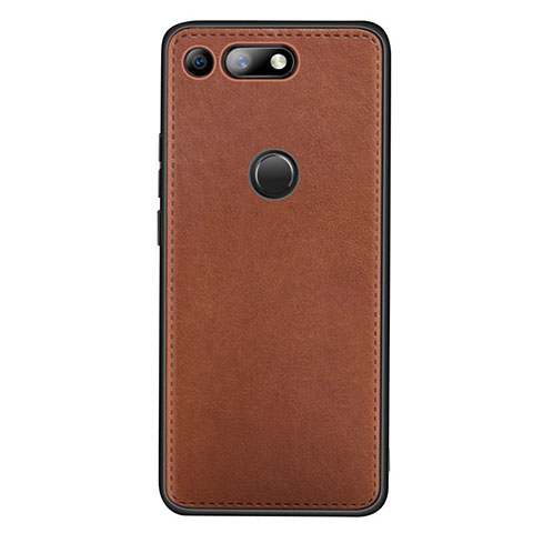 Funda Lujo Cuero Carcasa R01 para Huawei Honor V20 Marron