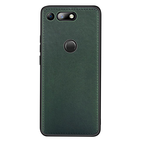 Funda Lujo Cuero Carcasa R01 para Huawei Honor View 20 Verde