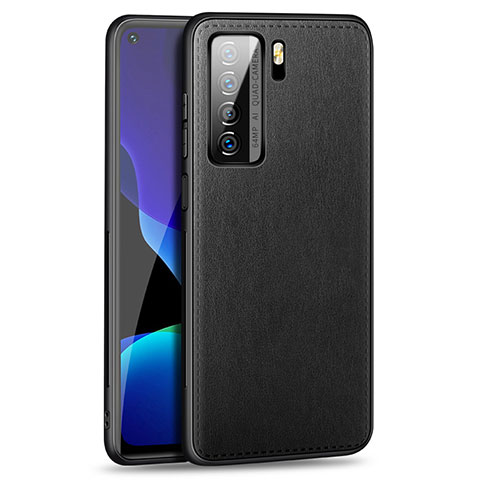 Funda Lujo Cuero Carcasa R01 para Huawei Nova 7 SE 5G Negro