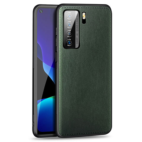 Funda Lujo Cuero Carcasa R01 para Huawei Nova 7 SE 5G Verde