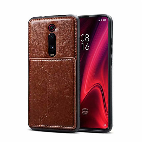 Funda Lujo Cuero Carcasa R01 para Xiaomi Redmi K20 Marron