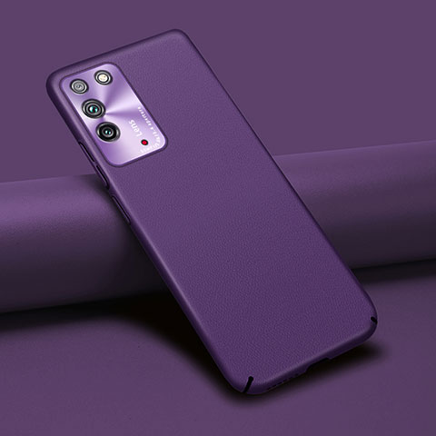 Funda Lujo Cuero Carcasa R02 para Huawei Honor X10 5G Morado