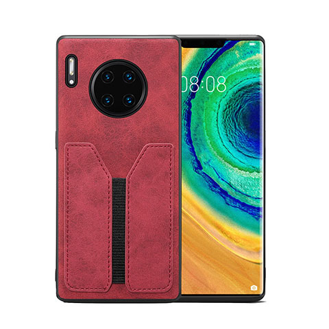 Funda Lujo Cuero Carcasa R02 para Huawei Mate 30E Pro 5G Rojo