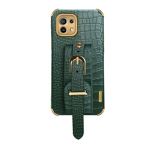 Funda Lujo Cuero Carcasa R02 para Xiaomi Mi 11 5G Verde