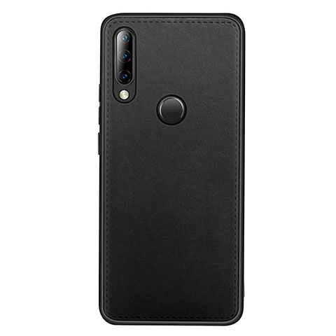 Funda Lujo Cuero Carcasa R03 para Huawei Nova 4e Negro