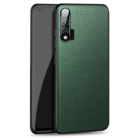 Funda Lujo Cuero Carcasa R03 para Huawei Nova 6 5G Verde