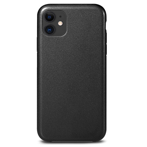 Funda Lujo Cuero Carcasa R04 para Apple iPhone 11 Negro