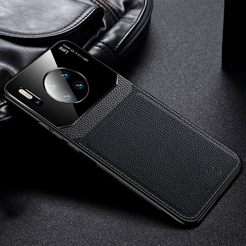 Funda Lujo Cuero Carcasa R04 para Huawei Mate 30 5G Negro