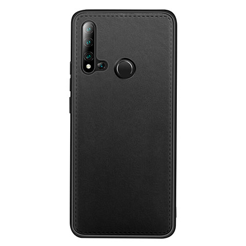 Funda Lujo Cuero Carcasa R04 para Huawei P20 Lite (2019) Negro