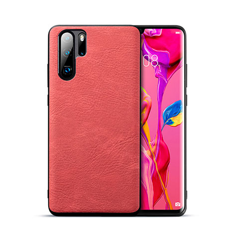 Funda Lujo Cuero Carcasa R04 para Huawei P30 Pro New Edition Rojo