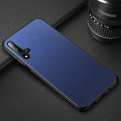 Funda Lujo Cuero Carcasa R05 para Huawei Honor 20 Azul