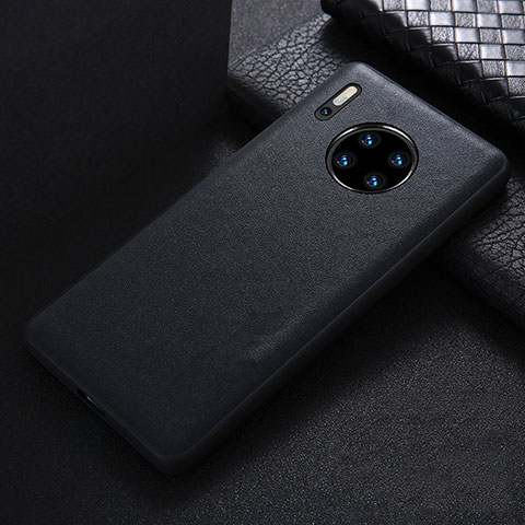 Funda Lujo Cuero Carcasa R05 para Huawei Mate 30 5G Negro